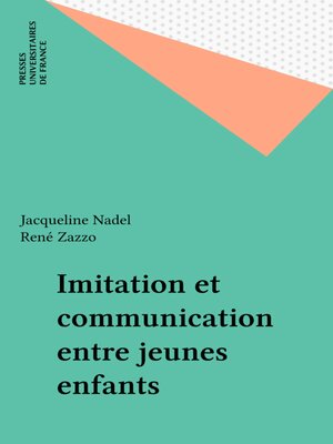 cover image of Imitation et communication entre jeunes enfants